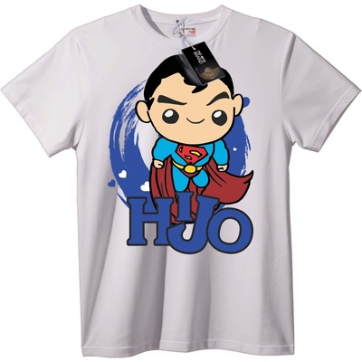 NOONEBRAND Тениска Superman Chibi HJO - 2XL, White