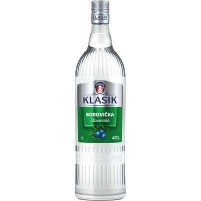 Klasik Borovička 40% 1 l (čistá fľaša)