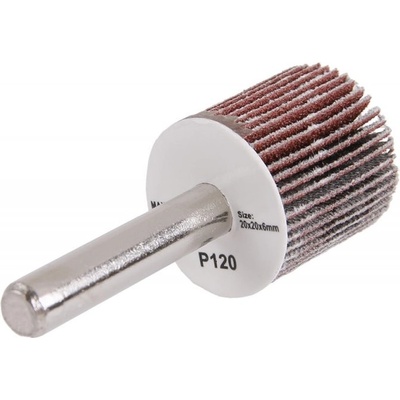 kotúč lamelový 20x20x6mm hr.120 na stopke