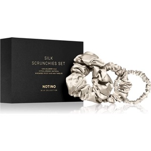 Notino Silk Collection Scrunchie Set комплект копринени ластици за коса цвят Cream