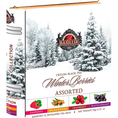 BASILUR Winter Berries Book Assorted 32 x 2 g