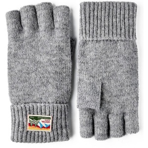 Hestra Ръкавици Hestra Raggwool Half Finger Gloves - Grey - размер 6 (EU) (202-7116-0411)