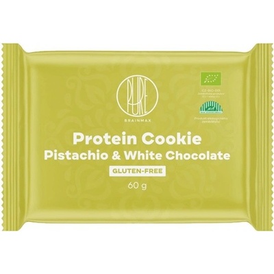 BrainMax Pure Protein Cookie BIO pistácie/bílá čokoláda 60 g