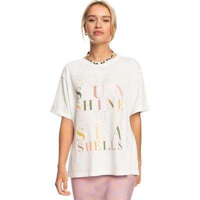 Тениска Roxy Crystal Vision B short sleeve T-shirt - Beige (Snow White / Multicolour)