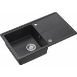 Quadron Вградена мивка Quadron Pop Tony 111 с черни точки, композитна, 78x45 см (HTO7845CZK) Мивка за вграждане