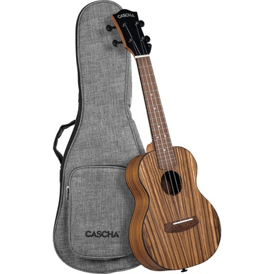 Cascha Concert Ukulele Zebra Wood Natural Концертно укулеле (CUCZW1)