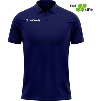 Givova polo Cotone Piquet Summer modrá