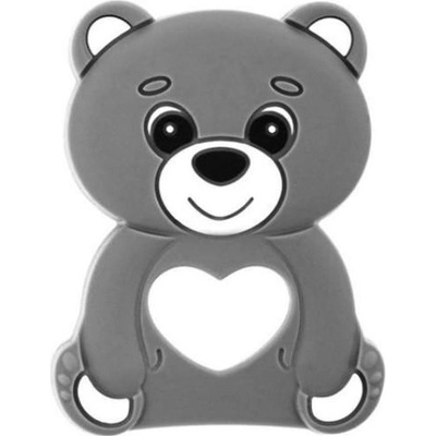 Akuku silikon Medvedík sivá
