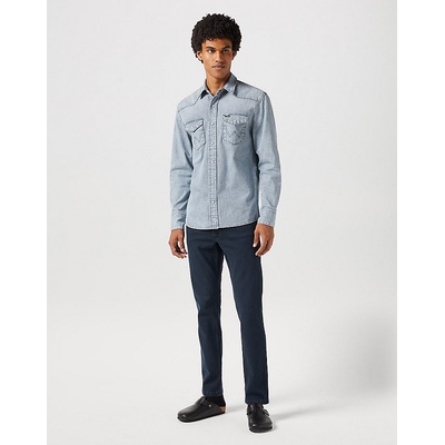 Wrangler pánská džínová košile 112350571 šedá
