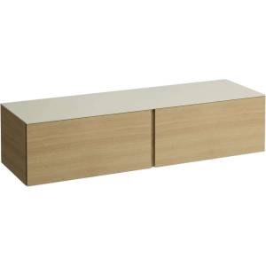 Laufen Il Bagno Alessi - Шкафче за умивалник, 160x50x37 см, 2 чекмеджета, светъл дъб H4313300972501 (H4313300972501)