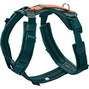 HUNTER Нагръдник за куче Hunter Maldon 3.0 Dog harness - Petrol / Orange - размер XS Hals 31 - 49 cm, Bauch 34 - 49 (057-0533-0411)