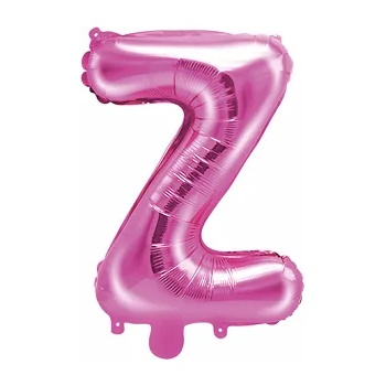 Image 1 of PartyDeco Балон от фолио Mini - Буква Z 35см розов