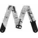 Jackson Cracked Mirror Strap White Колан за китара (2995378003)