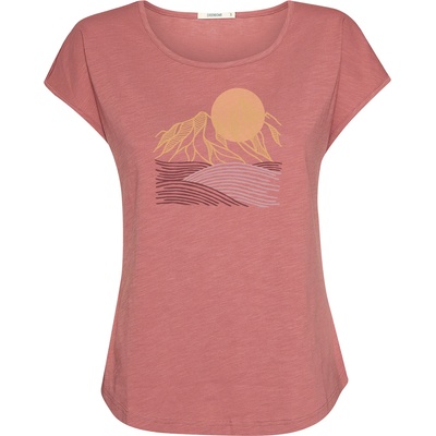 GreenBomb Дамска тениска GreenBomb Women's Mountain Scenery Cool T-shirt - Dark Rose - размер XL (916-7004-0115)