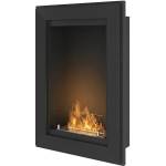 SIMPLEfire Frame 550 Black Matt + glass Камини