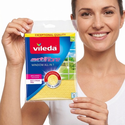 Vileda Actifibre mikrohadřík na okna 1 ks – Zboží Dáma