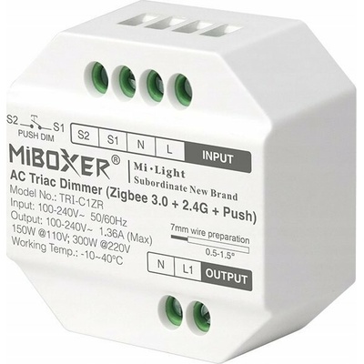 MiBoxer TRI-C1ZR ZigBee INTELIGENTNÍ ŘÍDICÍ JEDNOTKA LED OSVĚTLENÍ, 2,4 GHz