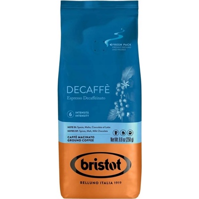 Bristot Decaffe mletá káva bez kofeinu jemná 250 g