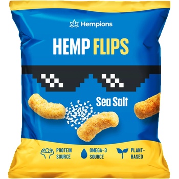 Hempions Био конопени снакс флипс с морска сол - 30 g