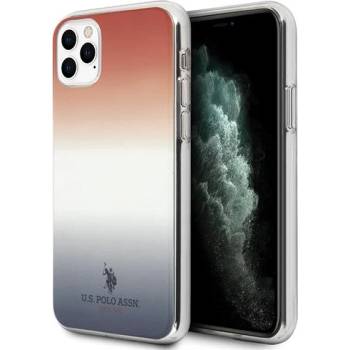 U. S. Polo Assn Калъф за телефон Us Polo iPhone 11 Pro Max, син&Red Gradient Pattern Collection (KXG0016057)