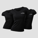 GymBeam Dámske tričko Basic 3Pack Black