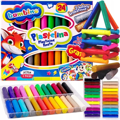 BAMBINO Plastelína klasická 24 farieb