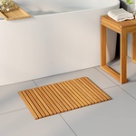 vidaXL Постелка за баня Натурално 60 x 40 cm Солидно акациево дърво (42025251)