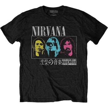 Nirvana Риза Japan! Unisex Black L (NIRVTS47MB03)