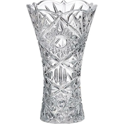 CRYSTALITE BOHEMIA KŘISTÁLOVÁ VÁZA BOHEMIA MIRANDA 250MM – Zboží Dáma