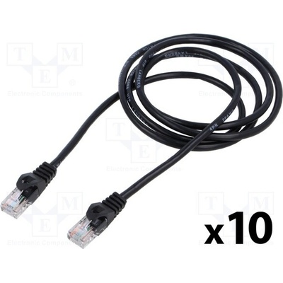 Lanberg PCU5-20CC-0150-BK Patch U/UTP Kat. 5e RJ45 vidlice z obou stran lanko CCA