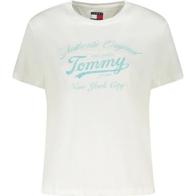 Tommy Hilfiger Дамска тениска с къс ръкав tommy hilfiger, Размер xl, Цвят Бяло (dw0dw21404_biybl)