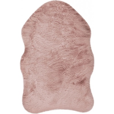 Happy Dekoračná kožušina imitácia ovce, umelá koža, 90 × 60 cm, růžová, HES800POP6090