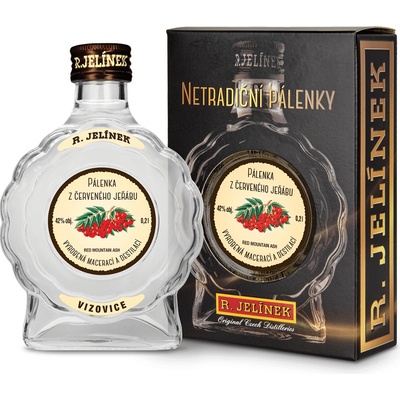 R. Jelínek Palenka z Červeného Jeřábu 42% 0,2 l (holá láhev)
