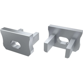 Lumines Krytka pro LED profil X šedá s otvorem ZAS-LUM-X-O-SZ