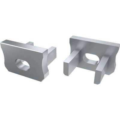 Lumines Krytka pro LED profil X šedá s otvorem ZAS-LUM-X-O-SZ