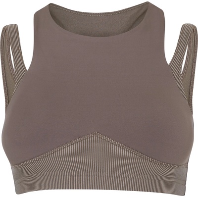 Reebok Дамски спортен сутиен Reebok Studio Layered Bra Top Womens - Trkgry