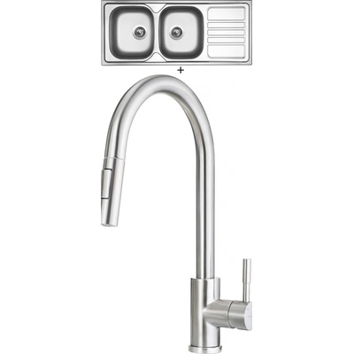 Set Sinks OKIO 1160 DUO V + Deante LIMA F72 M