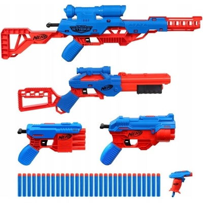 Nerf Mega sada Alpha 5 v 1 5 odpalovacích zařízení 30 šipek