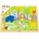Viga Toys Дървен пъзел Viga - Сафари, 24 части (50198)