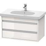 Duravit Ketho - Шкафче за умивалник 48x80x46 см, 2 чекмеджета, лъскаво бяло KT664702222 (KT664702222)