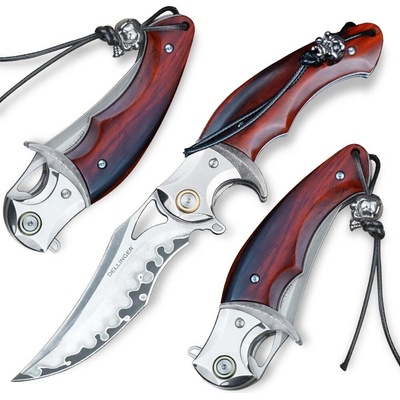 Dellinger Spett Japan SKD11 Steel s rukojetí Ironwood