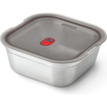 Black+Blum Кутия за храна Black+Blum FBSS-SQ-L017, 1.4 l, Квадратна, Подходяща за фурна, Без BPA, Неръждаема стомана, Сив (FBSS-SQ-L017)