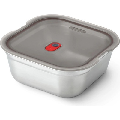 Black Blum Кутия за храна Black+Blum FBSS-SQ-L017, 1.4 l, Квадратна, Подходяща за фурна, Без BPA, Неръждаема стомана, Сив (FBSS-SQ-L017)