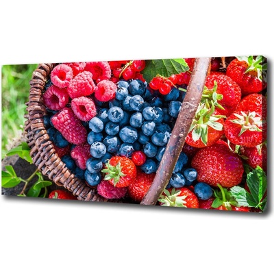 Foto obraz canvas Kôš lesného ovocia 100x50 cm