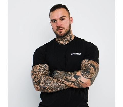 GymBeam Basic tričko Black