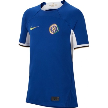 Nike Юношеска футболна фланелка Nike Chelsea Home Shirt 2023 2024 Juniors - Blue/Gold