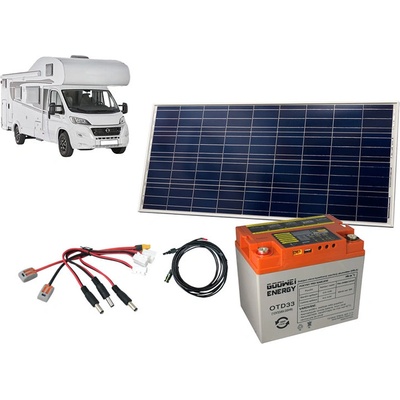 Goowei Energy Set OTD33 33Ah 12V a panel Victron Energy 115Wp/12V