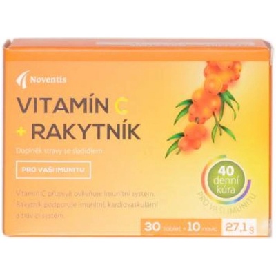 Noventis Vitamín C + Rakytník 40 ks