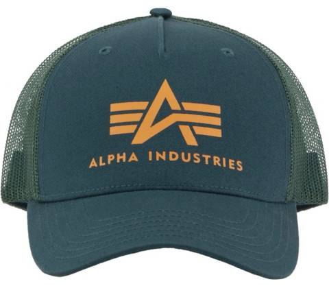 Alpha Industries Basic Trucker Cap force green
