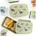  A Little Lovely Company: "Bento" кутия за храна с отделения - 1, 2 л - "Dinosaurs (SBDIGR58)